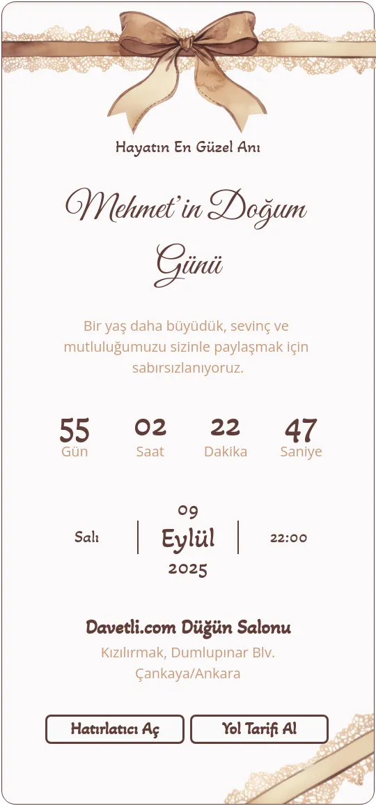 nizc Davetiye Tasarımı