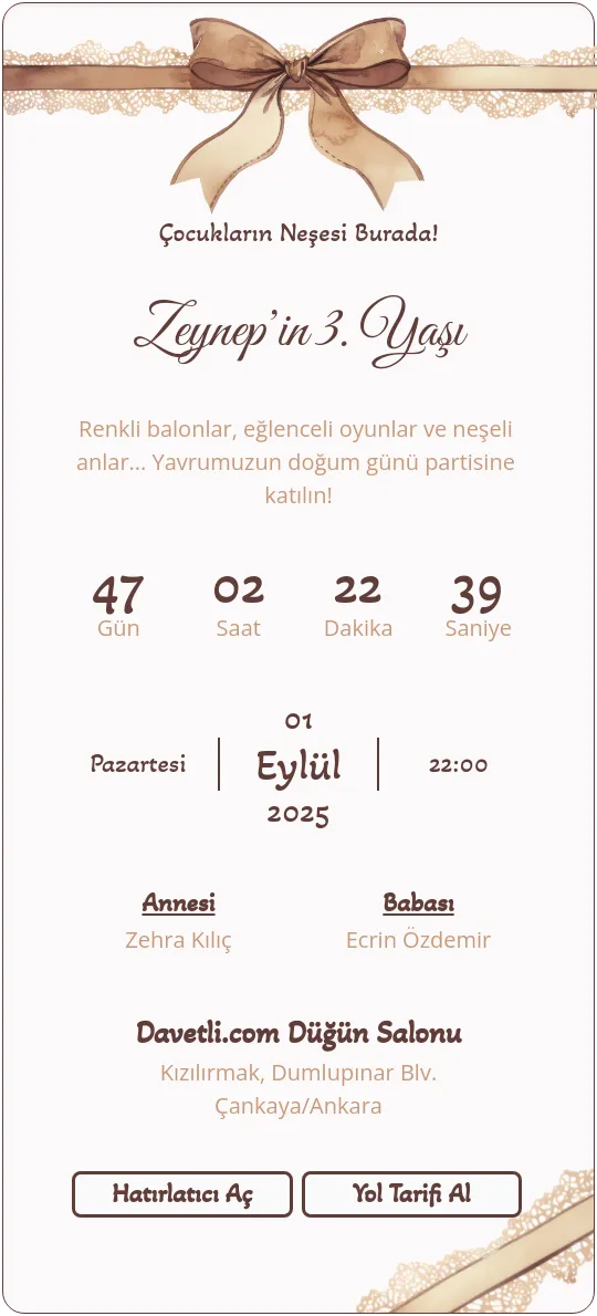 nizc Davetiye Tasarımı