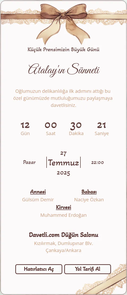 nizc Davetiye Tasarımı