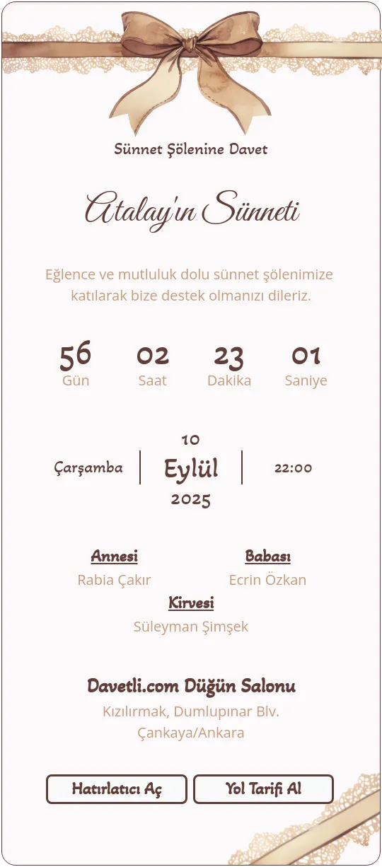 nizc Davetiye Tasarımı