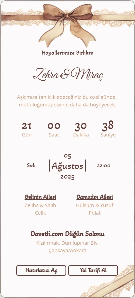 nizc Davetiye Tasarımı