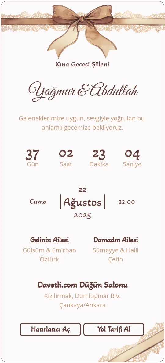nizc Davetiye Tasarımı