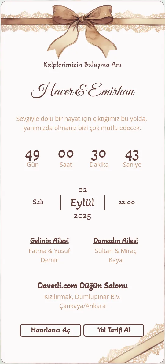 nizc Davetiye Tasarımı