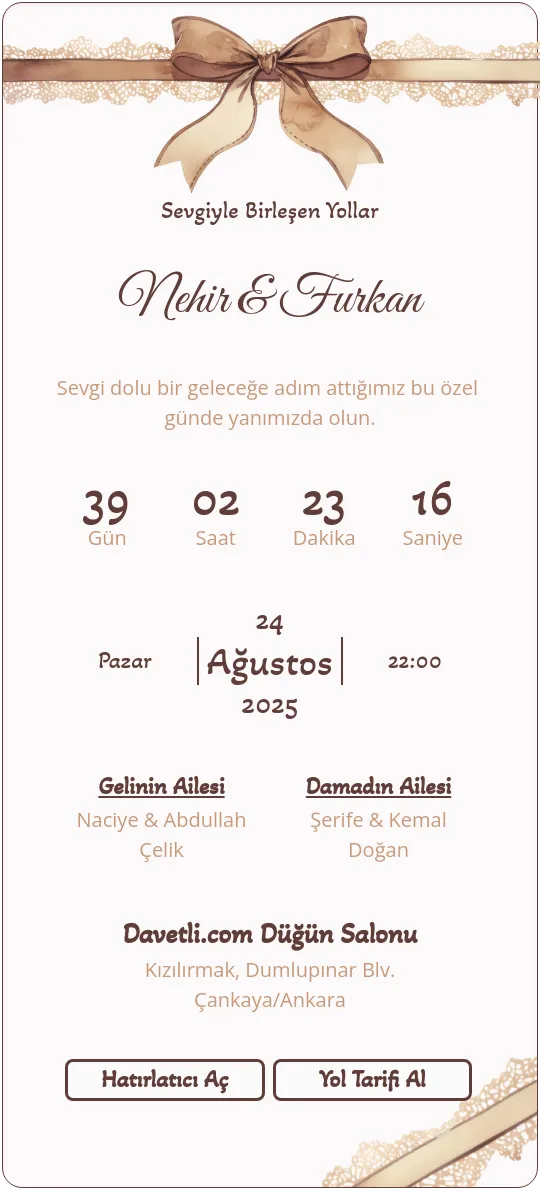 nizc Davetiye Tasarımı