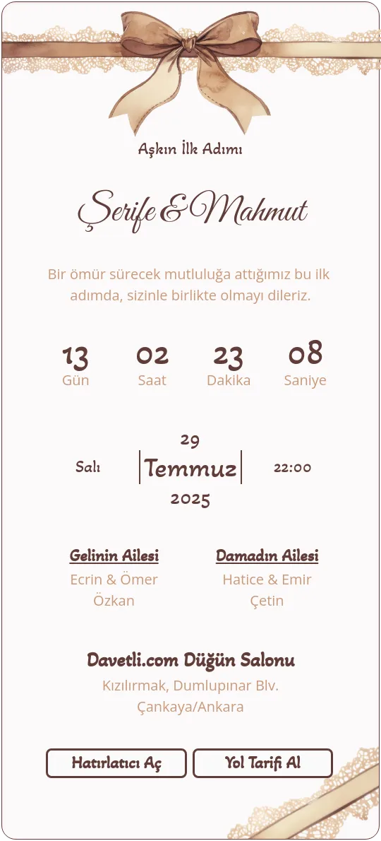 nizc Davetiye Tasarımı