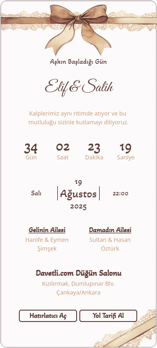 nizc Davetiye Tasarımı