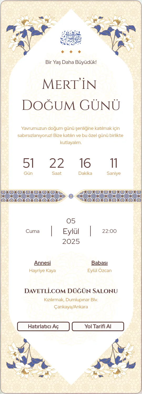 rdzu Davetiye Tasarımı