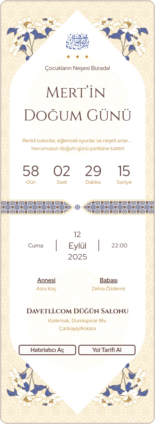 rdzu Davetiye Tasarımı