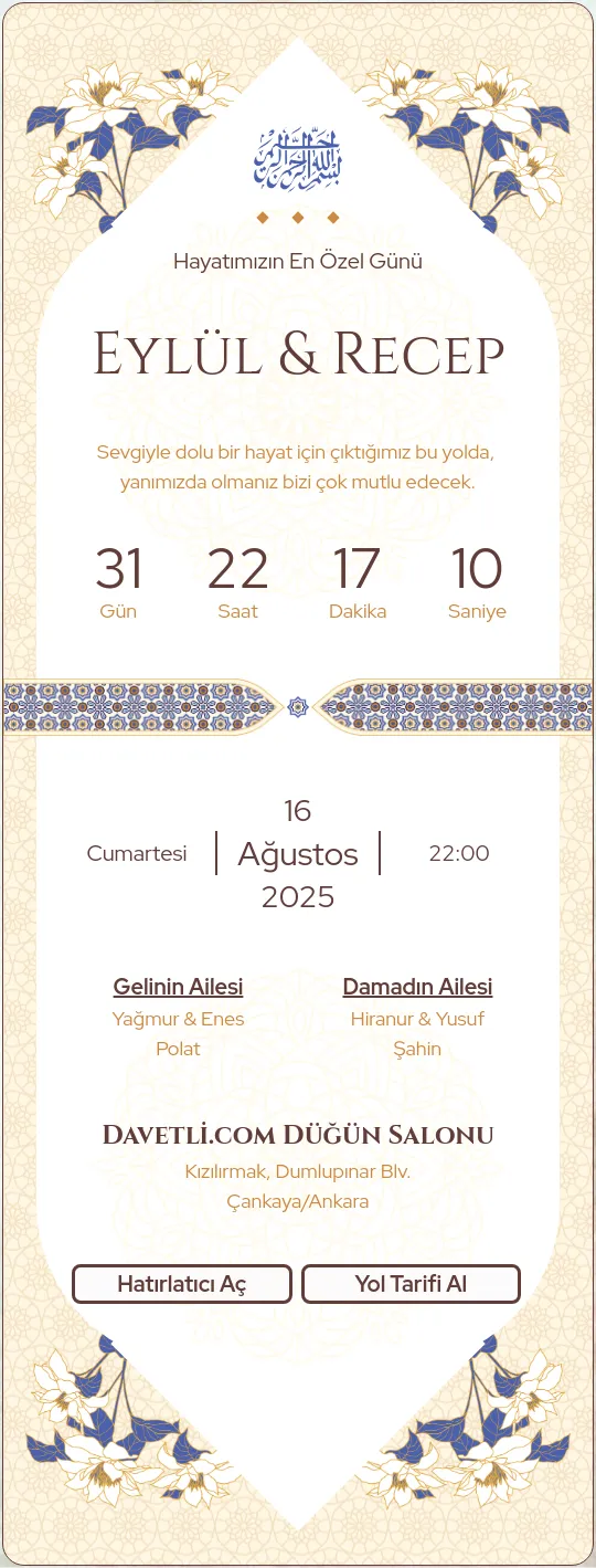 rdzu Davetiye Tasarımı
