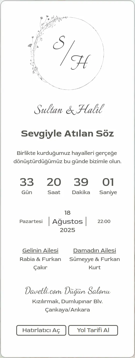 lbtr Davetiye Tasarımı