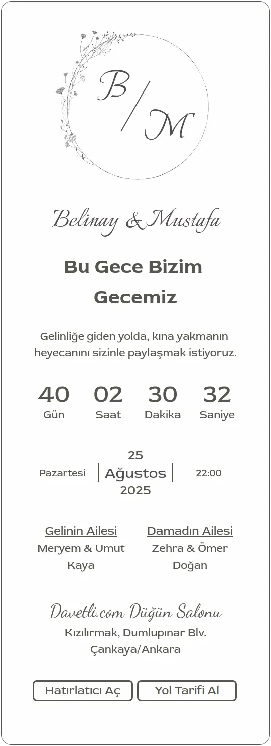 lbtr Davetiye Tasarımı