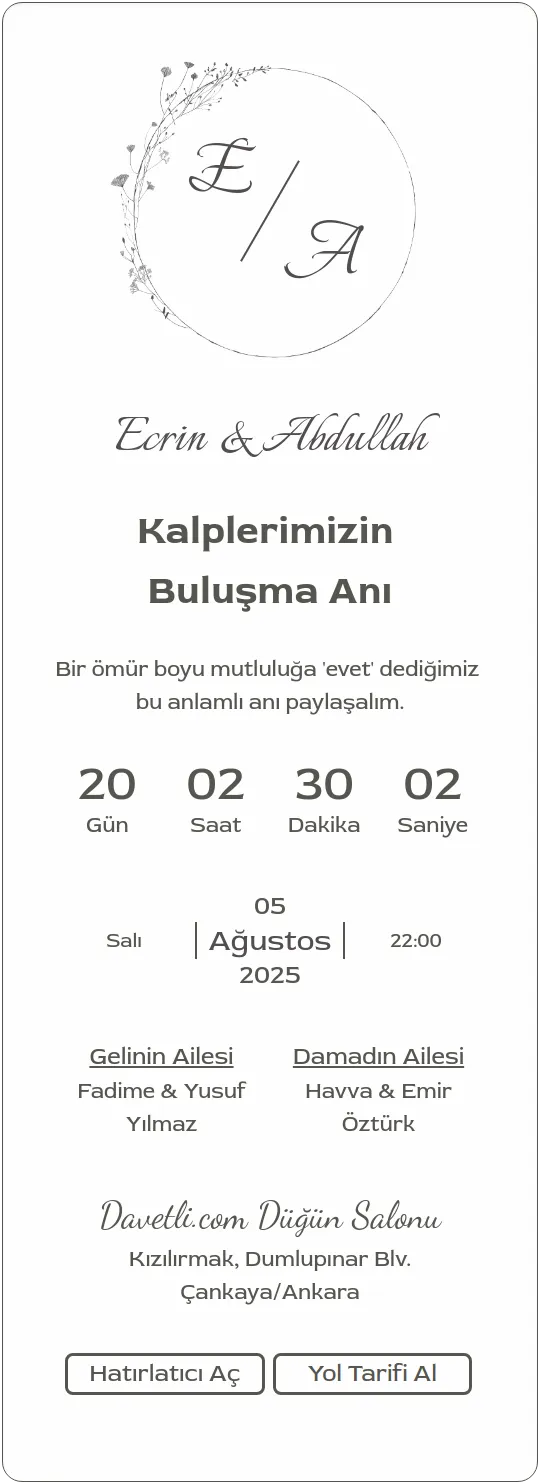 lbtr Davetiye Tasarımı