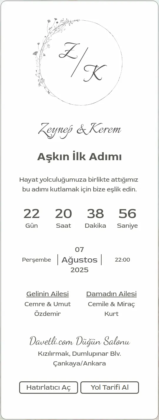 lbtr Davetiye Tasarımı