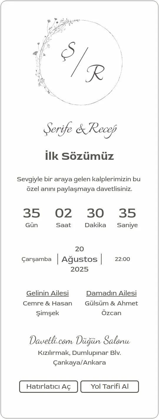 lbtr Davetiye Tasarımı