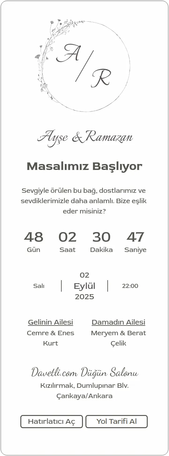 lbtr Davetiye Tasarımı