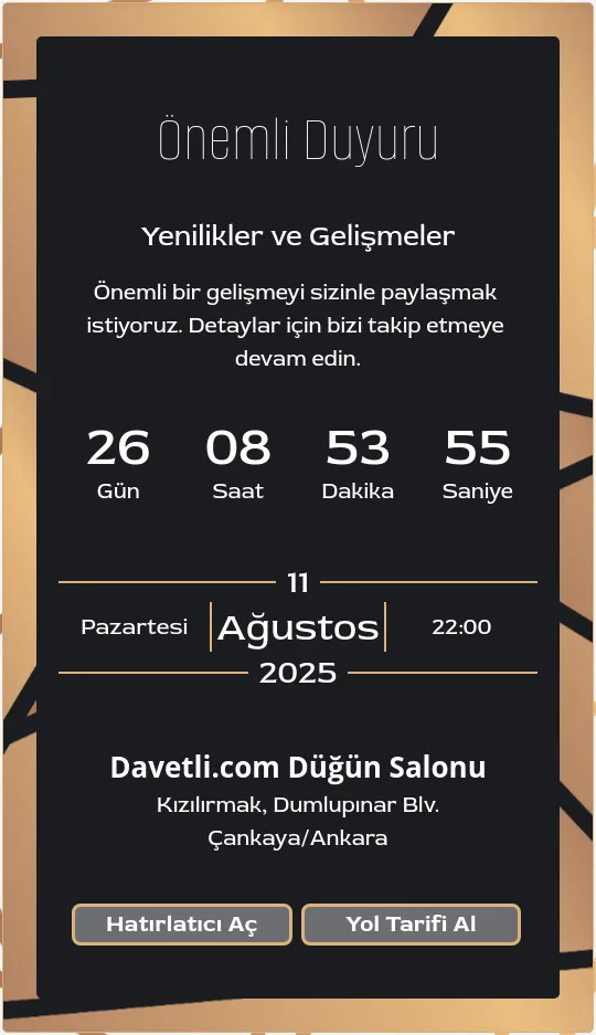dhcd Davetiye Tasarımı