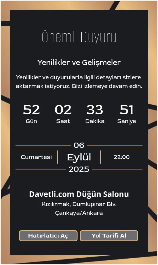 dhcd Davetiye Tasarımı