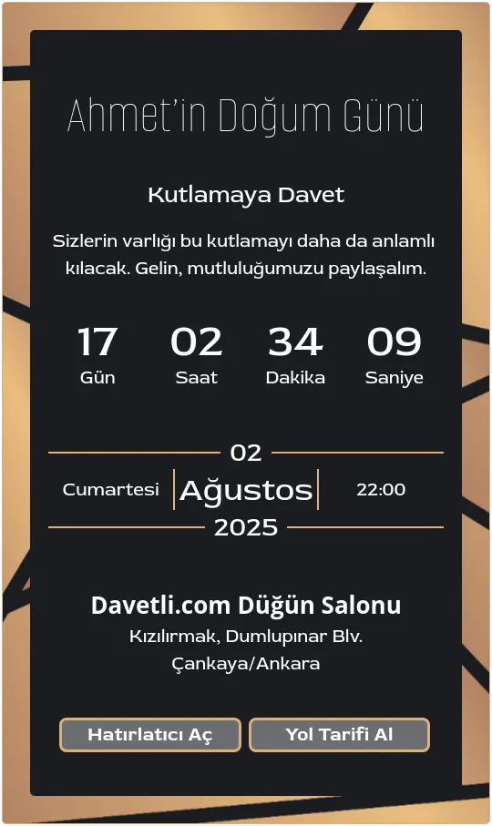 dhcd Davetiye Tasarımı