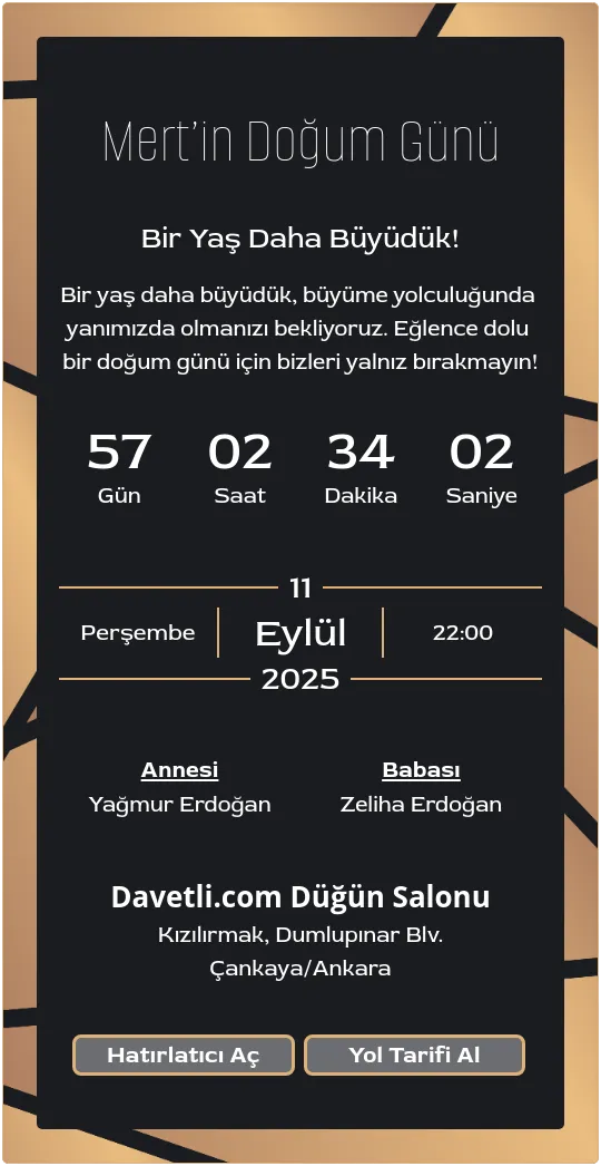 dhcd Davetiye Tasarımı