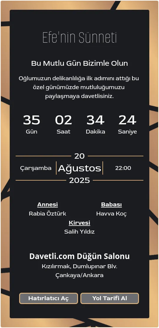 dhcd Davetiye Tasarımı