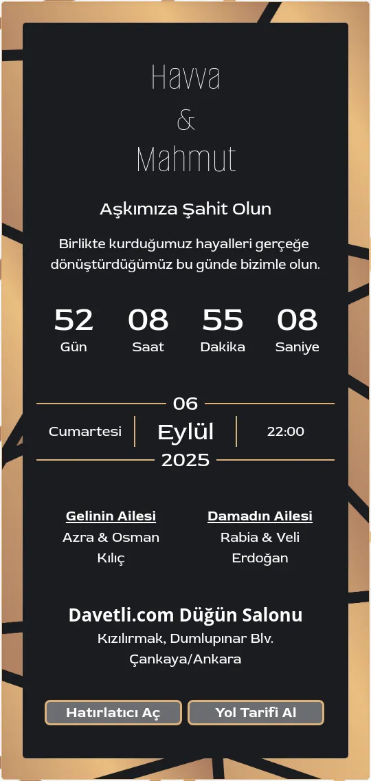 dhcd Davetiye Tasarımı