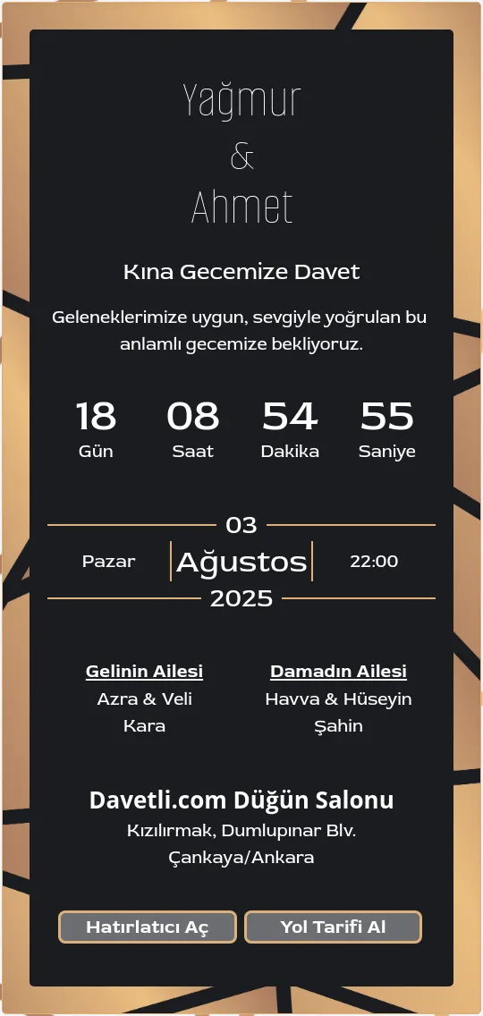 dhcd Davetiye Tasarımı
