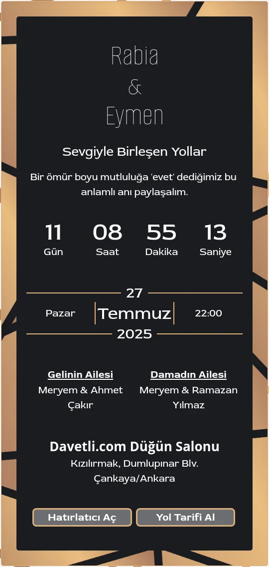 dhcd Davetiye Tasarımı
