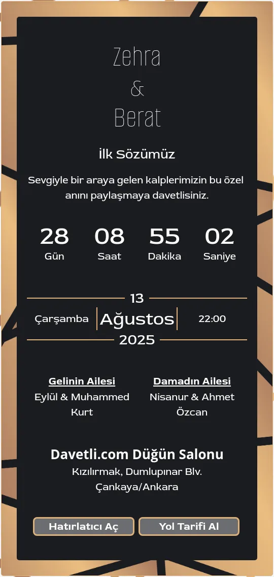dhcd Davetiye Tasarımı