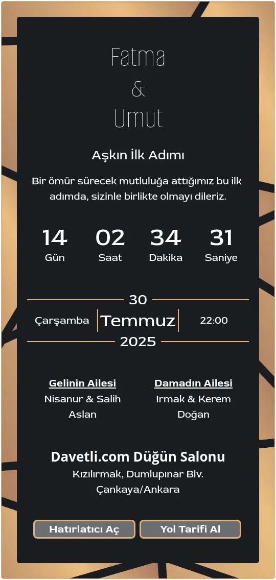 dhcd Davetiye Tasarımı