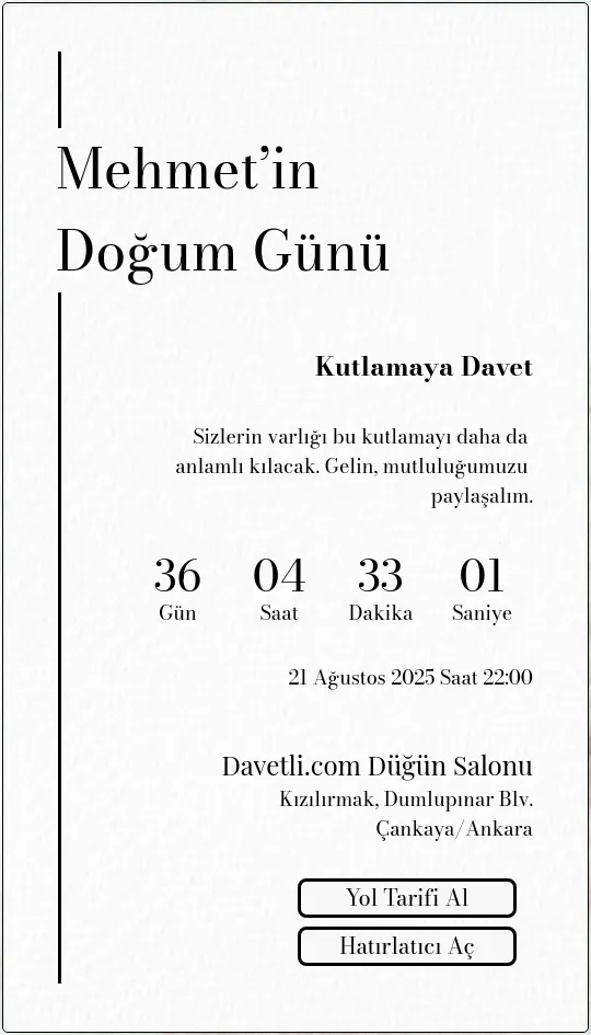 obcr Davetiye Tasarımı