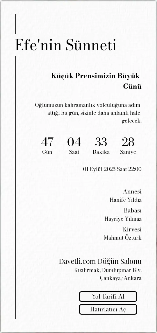 obcr Davetiye Tasarımı