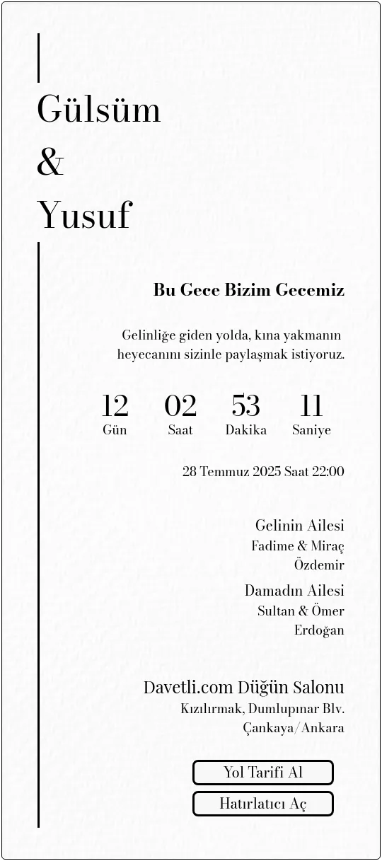 obcr Davetiye Tasarımı