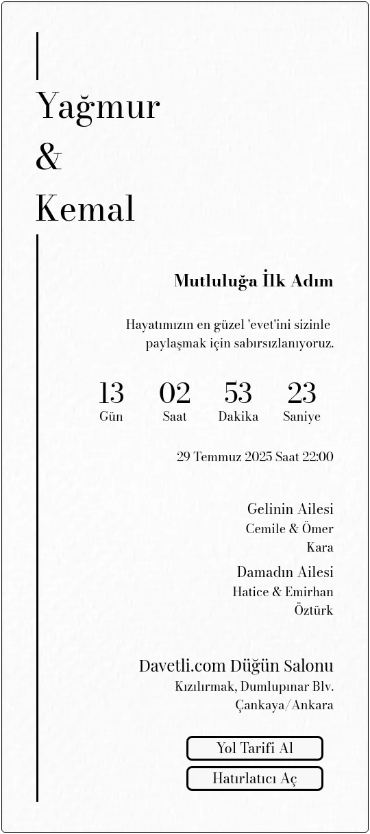 obcr Davetiye Tasarımı