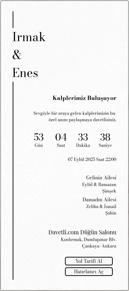 obcr Davetiye Tasarımı