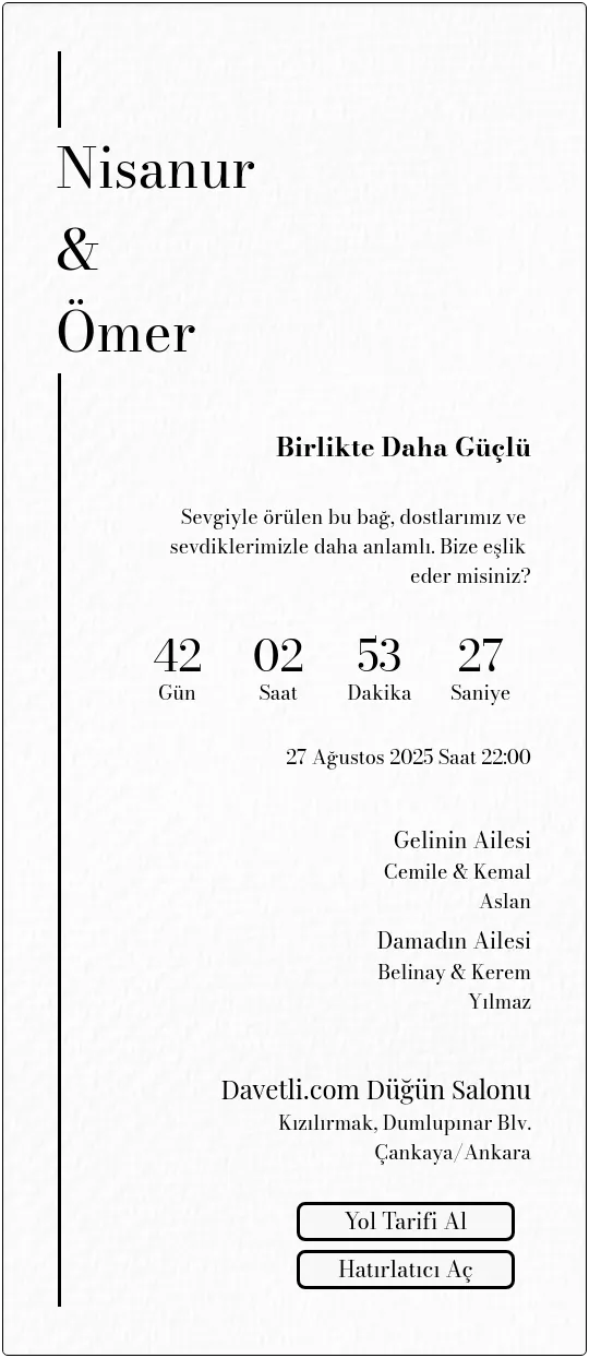obcr Davetiye Tasarımı