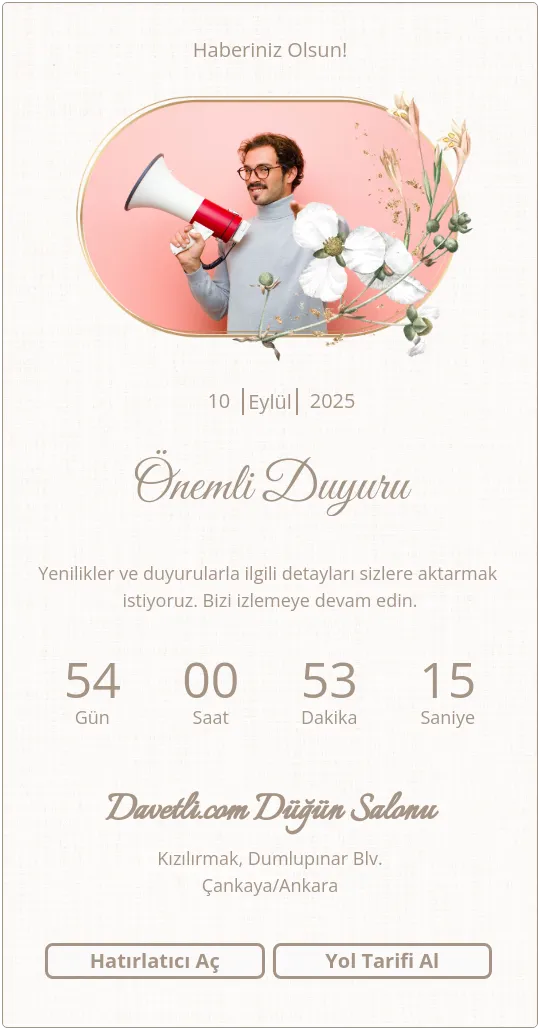 izdb Davetiye Tasarımı