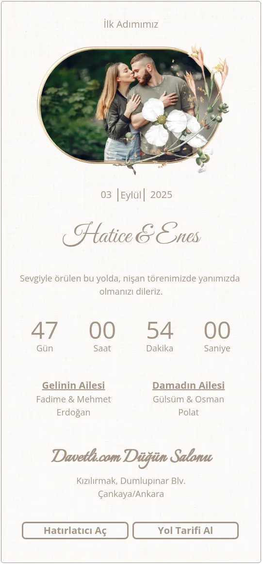 izdb Davetiye Tasarımı
