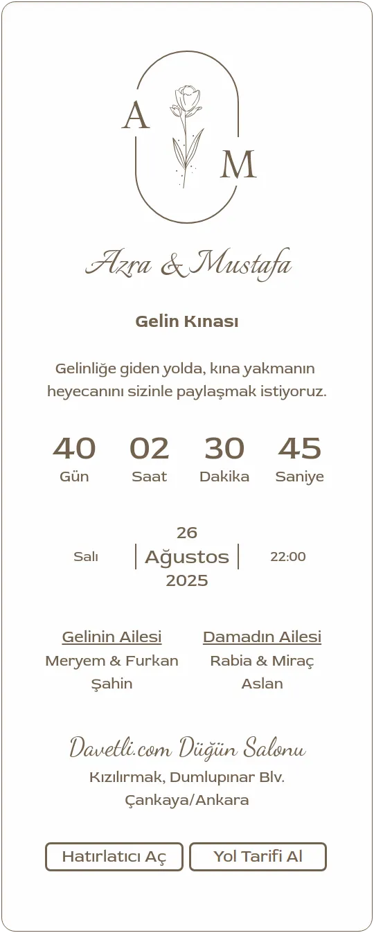 kuby Davetiye Tasarımı