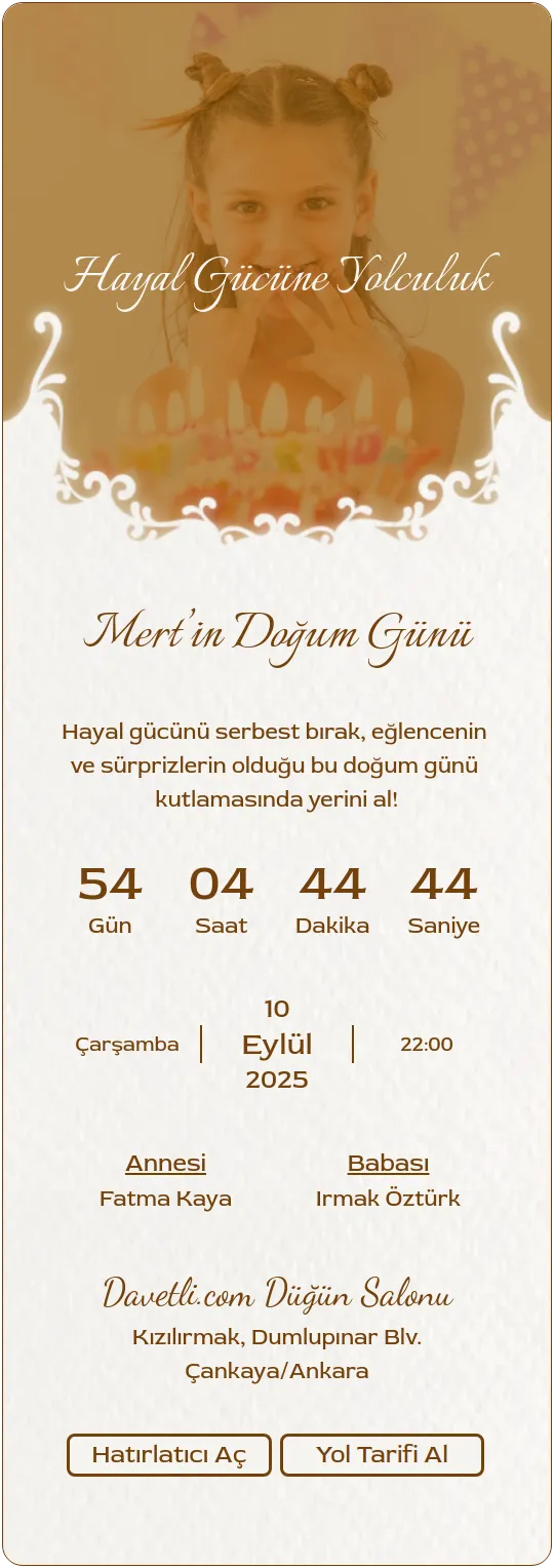 lmmi Davetiye Tasarımı