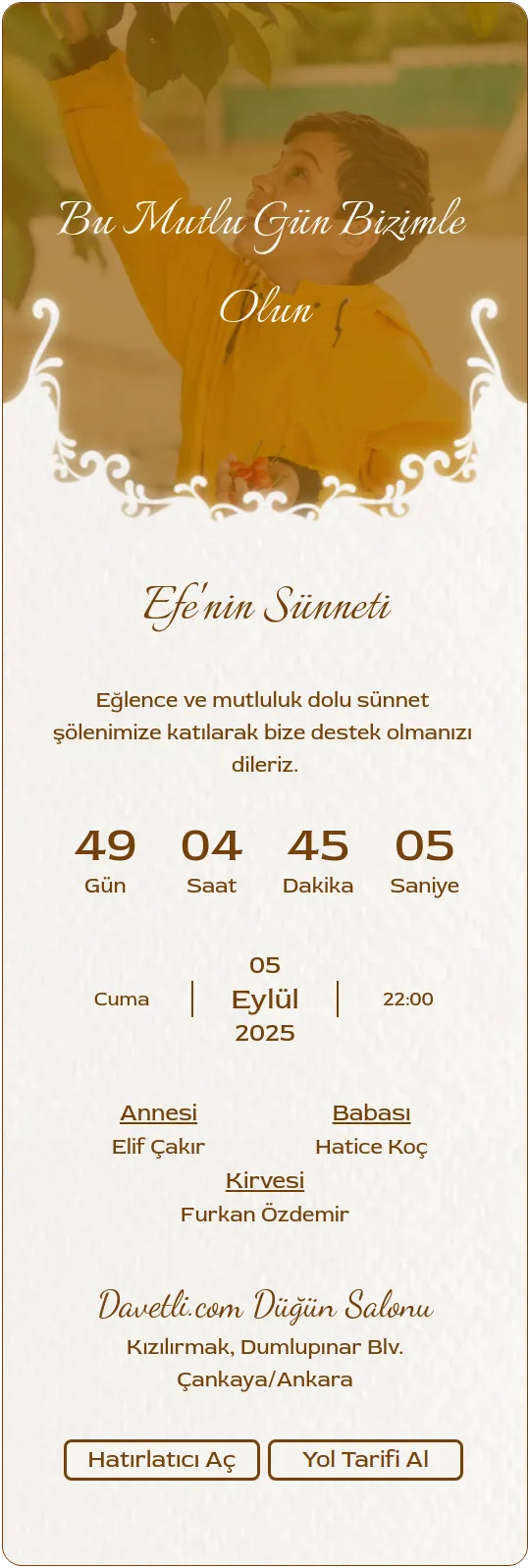 lmmi Davetiye Tasarımı