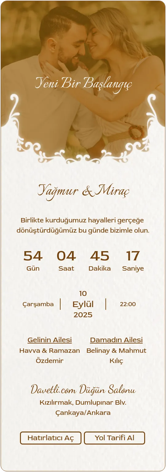 lmmi Davetiye Tasarımı
