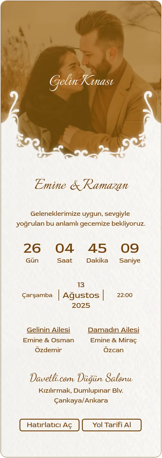 lmmi Davetiye Tasarımı