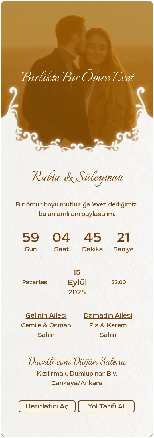 lmmi Davetiye Tasarımı