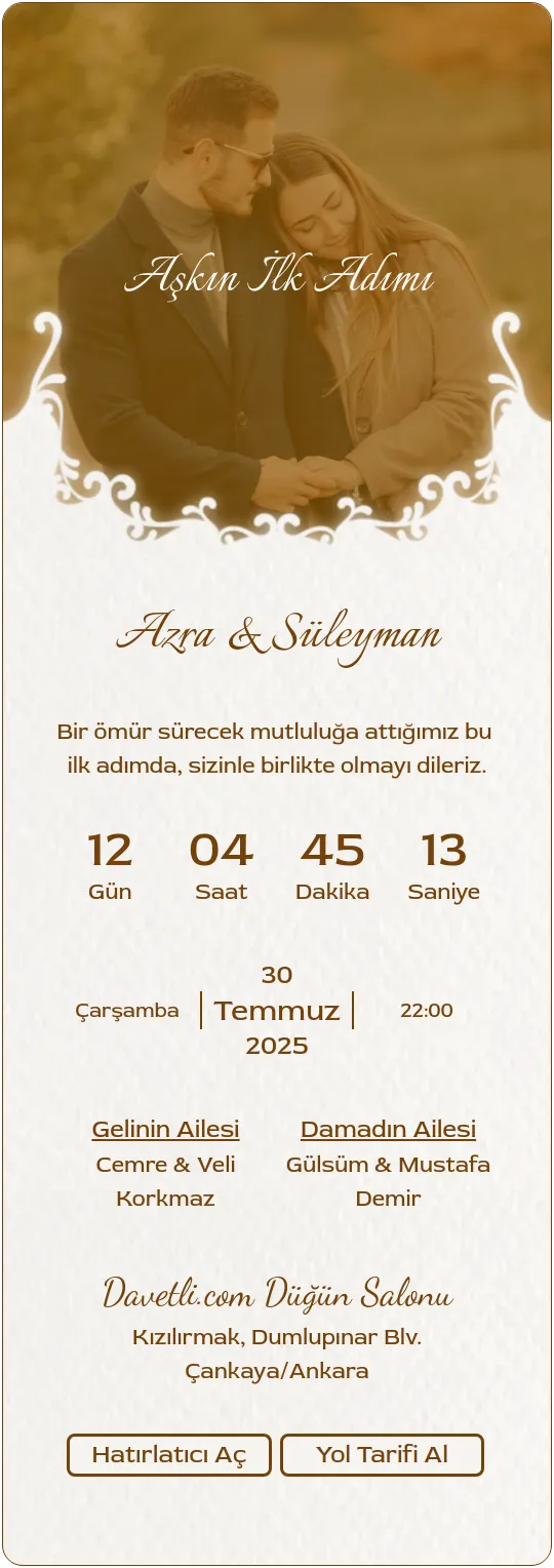 lmmi Davetiye Tasarımı