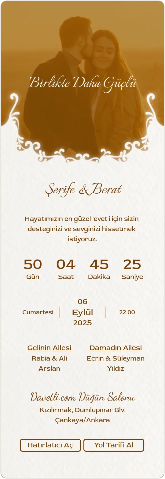 lmmi Davetiye Tasarımı