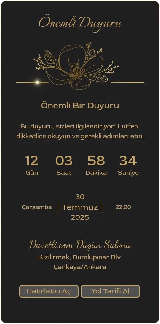 fhes Davetiye Tasarımı