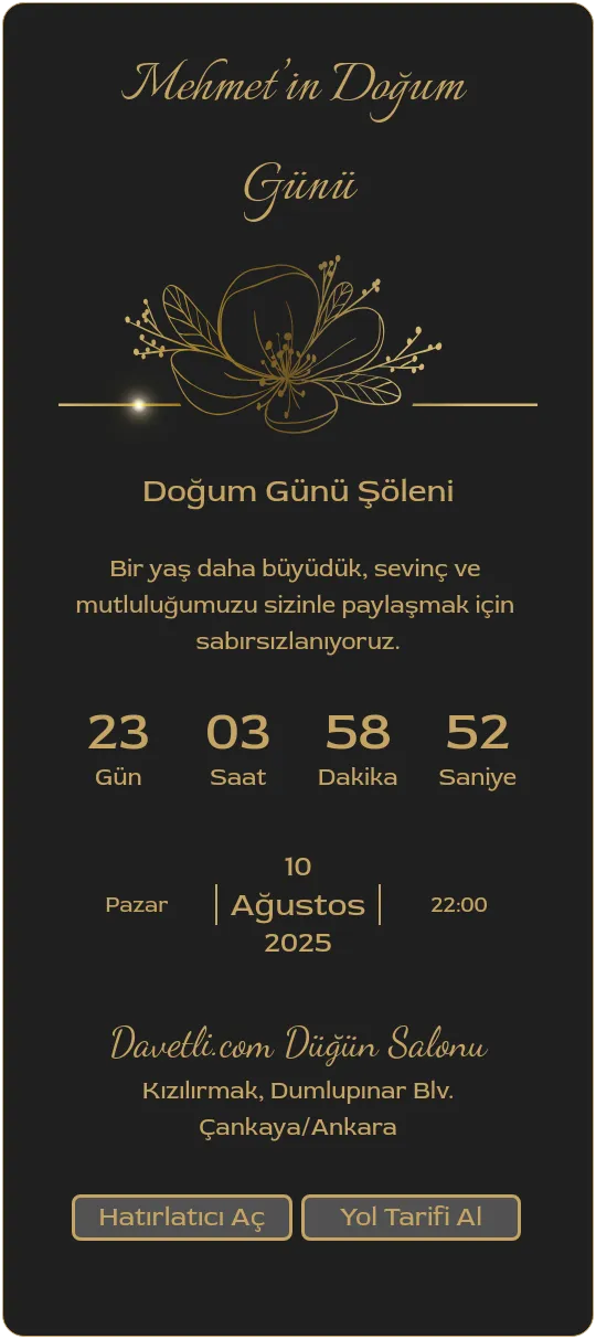 fhes Davetiye Tasarımı