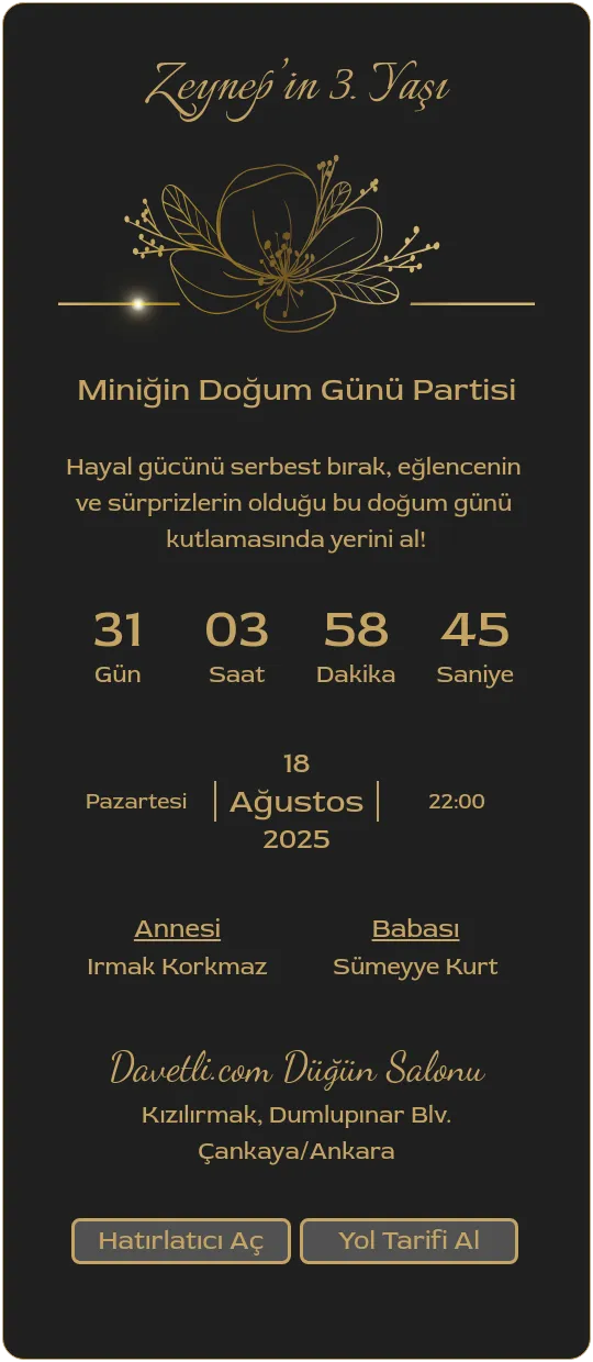 fhes Davetiye Tasarımı