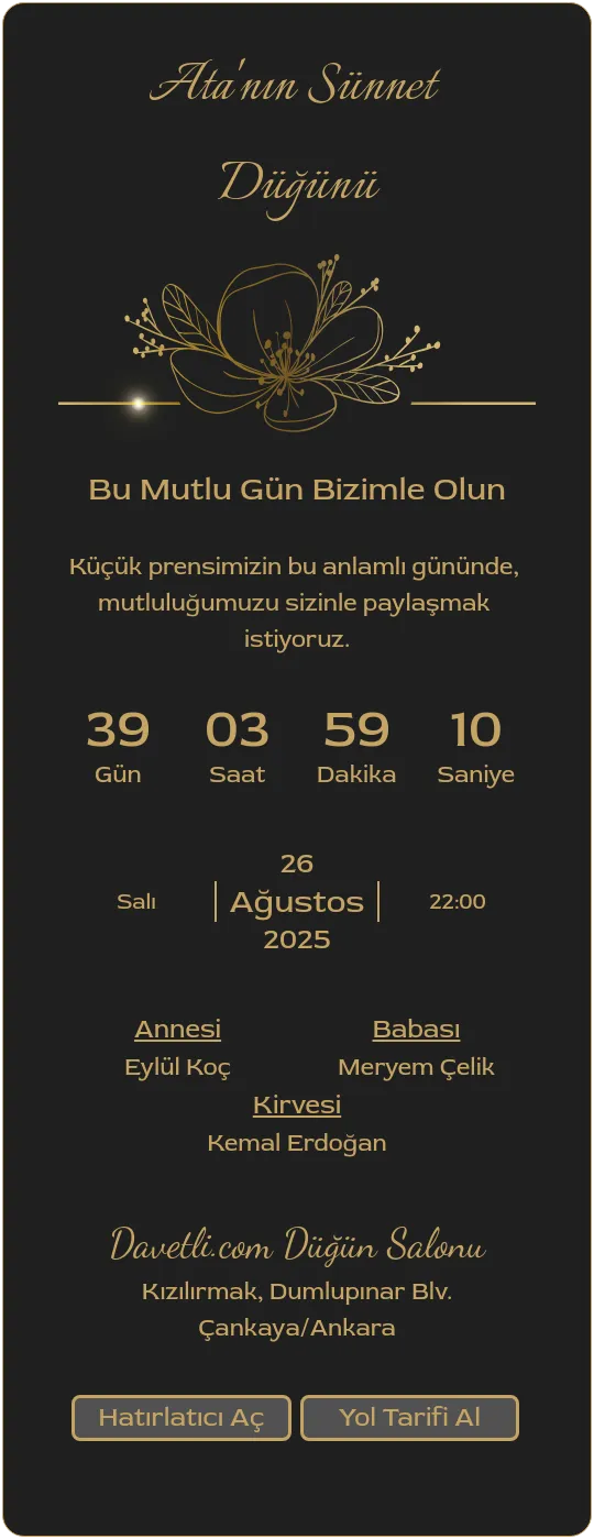 fhes Davetiye Tasarımı