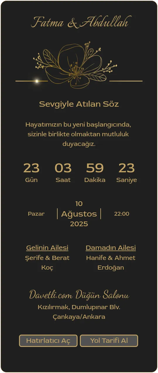 fhes Davetiye Tasarımı